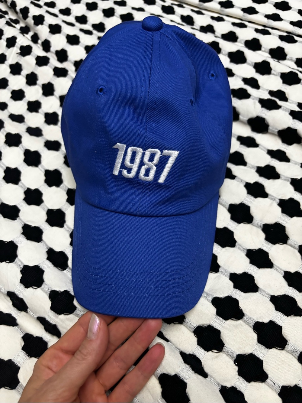 1987 Embroidered Baseball Cap - Blue